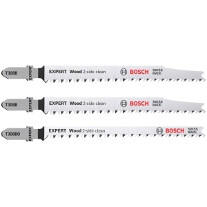 3-delni komplet Bosch EXPERT „Wood 2-side clean“ listova ubodne testere T308B/BO | 2608900559