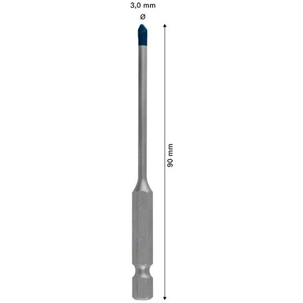 EXPERT HEX-9 HardCeramic burgija od 3 x 90 mm | 2608900587 - Image 4