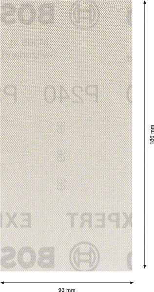 EXPERT M480 brusna mreža za vibracione brusilice od 93 x 186 mm, G 240, 50 delova | 2608900758 - Slika 4