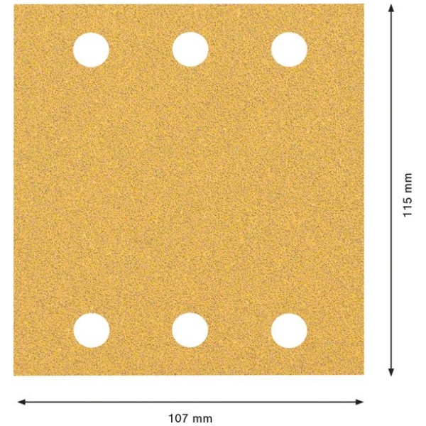 Komplet EXPERT C470 brusnih papira 115 x 107 mm, G 60/120/180, 10 komada | 2608901668 - Image 4