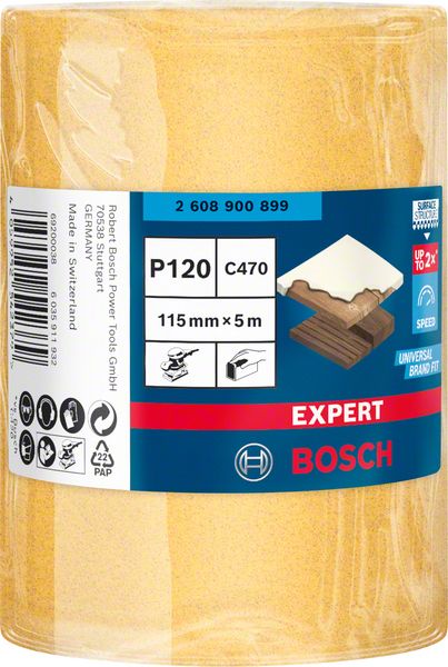 EXPERT C470 rolna brusnog papira za ručno brušenje od 115 mm, 5 m, G 120 | 2608900899 - Slika 2