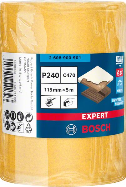 EXPERT C470 rolna brusnog papira za ručno brušenje od 115 mm, 5 m, G 240 | 2608900901 - Slika 2