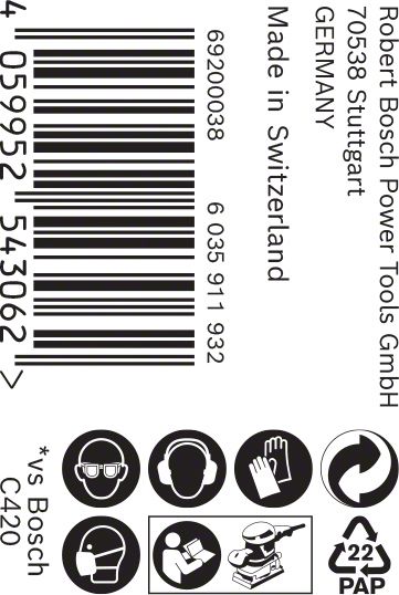 EXPERT C470 rolna brusnog papira za ručno brušenje od 93 mm x 50 m, G 40 | 2608900968 - Slika 3