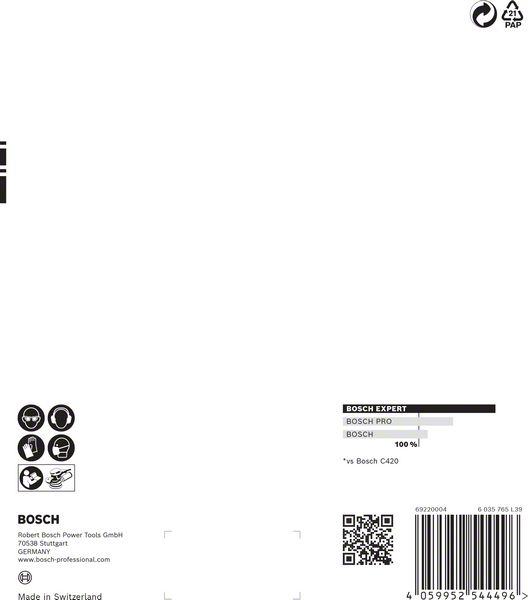 EXPERT C470 brusnog papira za rotacione brusilice od 150 mm, sa više rupa, G 60/120/240 6 delova | 2608901111 - Slika 3