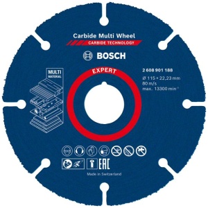 EXPERT Carbide Multi Wheel rezna ploča od 115 mm 22,23 mm | 2608901188