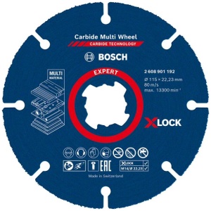 EXPERT Carbide Multi Wheel X-LOCK rezna ploča od 115 mm, 22,23 mm | 2608901192