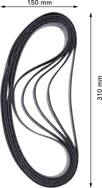 EXPERT N470 brusna traka za tračne brusilice od 40 x 760 mm, gruba, 10 delova | 2608901254 - Slika 3