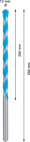 EXPERT 12x200x250 mm CYL-9 MultiConstruction burgija Bosch | 2608901486 - Slika 4