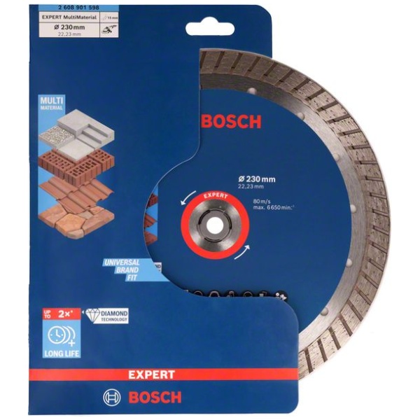 EXPERT MultiMaterial Diamond Cutting Disc 230 x 22.23 x 2.4 x 15 mm | 2608901598 - Image 2