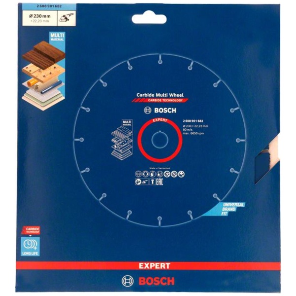 EXPERT Carbide Multi Wheel rezna ploča od 230 mm, 22,23 mm | 2608901682 - Image 2