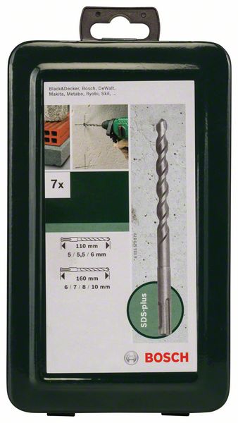 Bosch 7-delni set hamer burgija SDS plus | 2609255544 - Slika 2