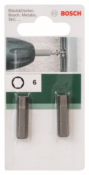 Bit odvrtača Bosch Standard HEX 6mm | 2609255952 - Slika 2