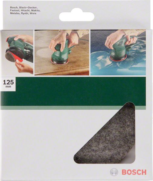 Bosch Filc za poliranje za ekscentar brusilice,125 mm na čičak | 2609256054 - Slika 2