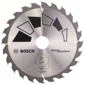 List kružne testere STANDARD Bosch190 x 30 mm;24Z | 2609256820