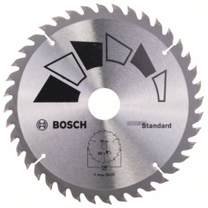 List kružne testere za drvo Bosch STANDARD 190 x 30 mm; 40Z | 2609256821
