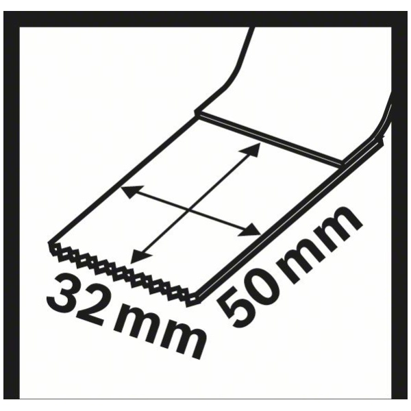 StarlockPlus Carbide list testere za uranjanje PAIZ 32 AT Metal50 x 32 mm | 2609256D53 - Image 5