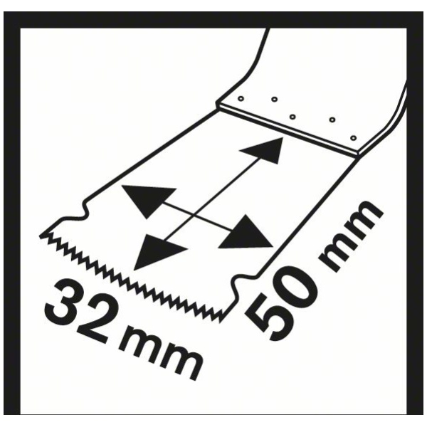 Starlock HCS list testere za uranjanje AIZ 32 EPC Wood50 x 32 mm | 2609256947 - Image 4