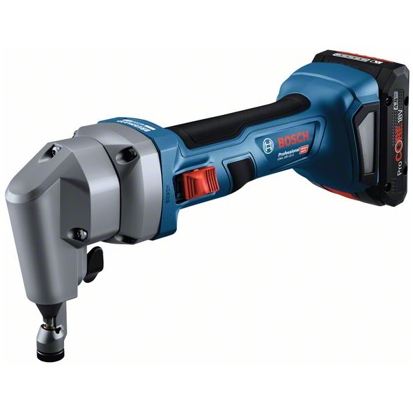 GNA 18V-16 E Aku grickalica za lim Bosch Professional / 2 x ProCORE 4,0 Ah + L-Boxx | 0601529601