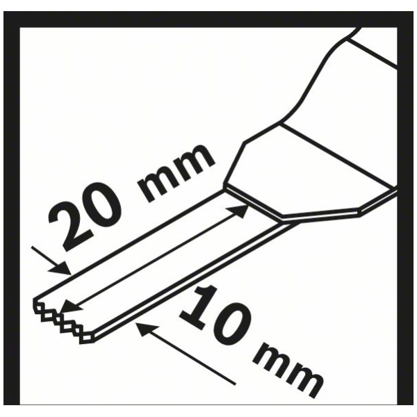 Starlock HCS list testere za uranjanje AIZ 10 AB Wood and Metal10 x 20 mm | 2609256949 - Image 4