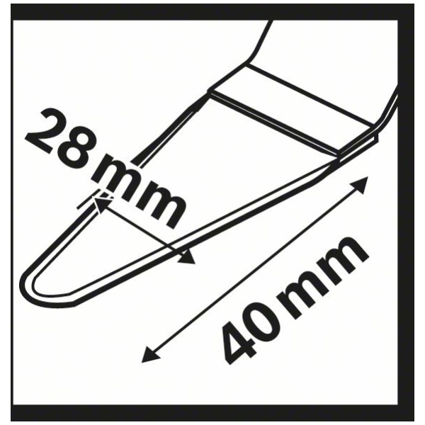 Starlock HCS univerzalni sekač utora AIZ 28 SC28 x 40 mm | 2609256C67 - Image 3