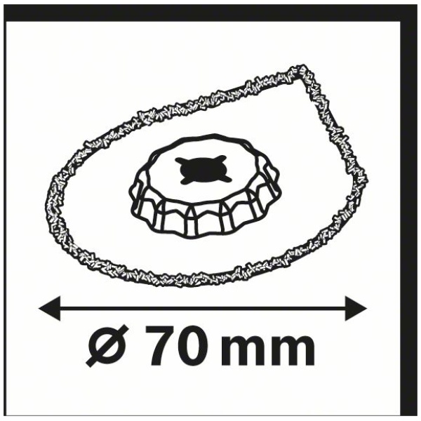 Starlock Carbide-RIFF odstranjivač maltera AVZ 70 RT4, 3 max70 mm | 2609256C51 - Image 4