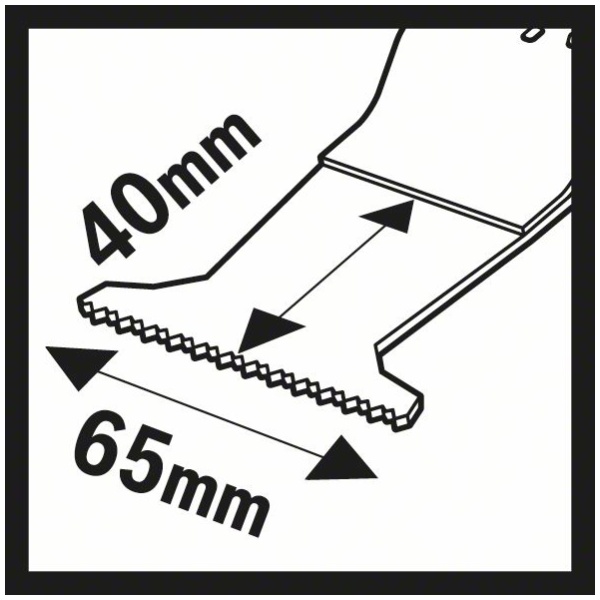 Starlock BIM list testere za uranjanje AII 65 APB Wood and Metal40 x 65 mm | 2609256985 - Image 5