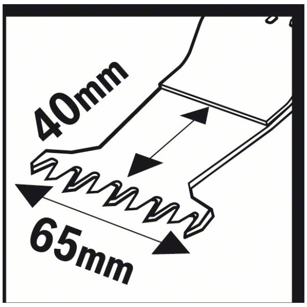 Starlock BIM list testere za uranjanje AII 65 BSPB Hard Wood40 x 65 mm | 2609256C63 - Image 4