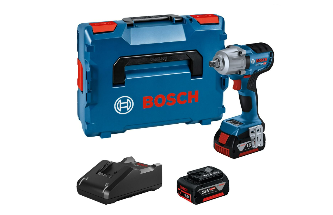 GDS 18V-450 PC Bosch Aku Udarni odvrtač 2x4.0Ah + L-boxx | 06019K4102