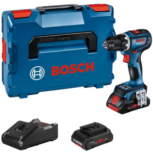 GSR 18V-90 C Bosch Akumulatorska bušilica-odvrtač 2x4.0Ah + L-boxx  | 06019K6005