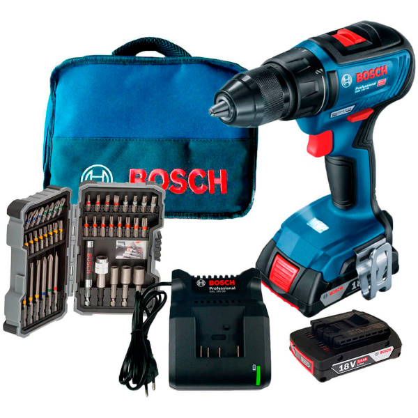 Bosch Profesionalni set: GSR 18V-50 + 43-delni set odvrtača + 2 x 2,0 Ah akumulatora | 06019H5004 - Image 5