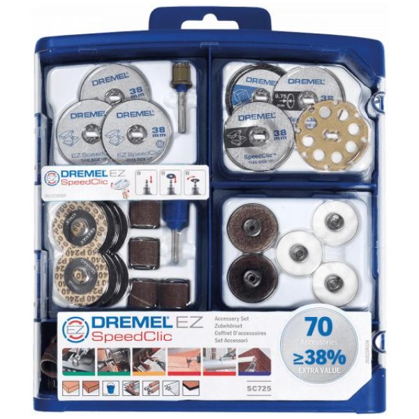 DREMEL Megakit 70-delOVA  acc. set EZ SC | 2615E725JA