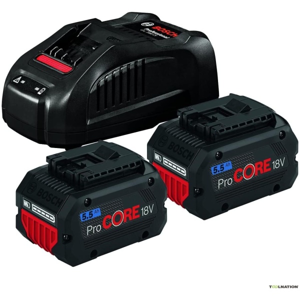 Bosch Starter set akumulator/baterija 2x18V 5.5Ah + punjač GAL 1880 CV | 1600A0214C