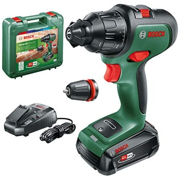 AdvancedImpact 18 Bosch Aku.vibraciona bušilica u koferu  / 1x 2.5 Ah | 06039B5108