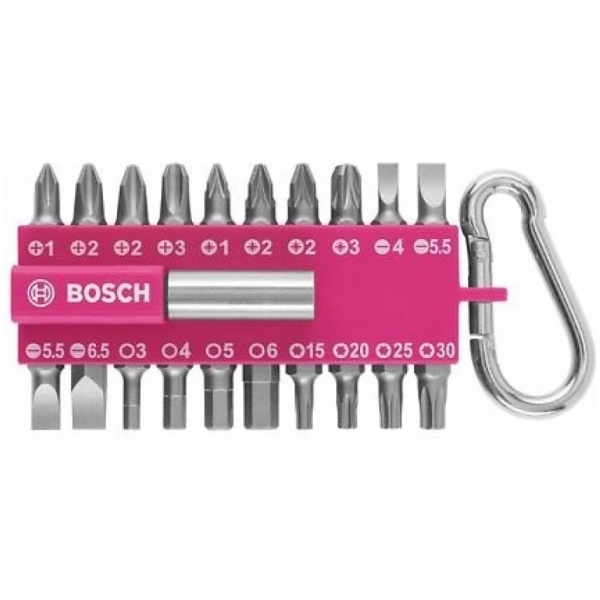 Bosch 21-delni set bitova kopča roze | 2607012000 - Image 2