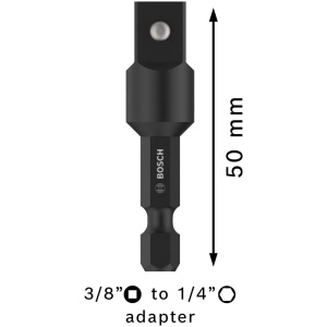 PRO Socket Adapter sa vezom iglom, 3/8", 50 mm | 2608551108