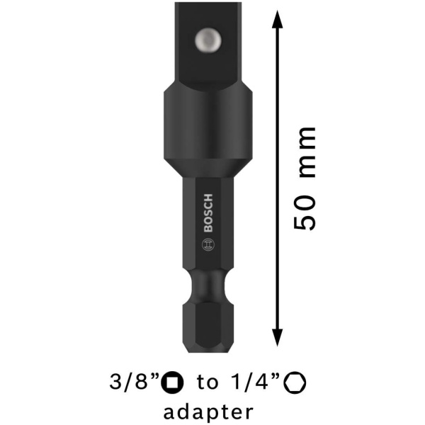 PRO Socket Adapter sa vezom iglom, 3/8", 50 mm | 2608551108