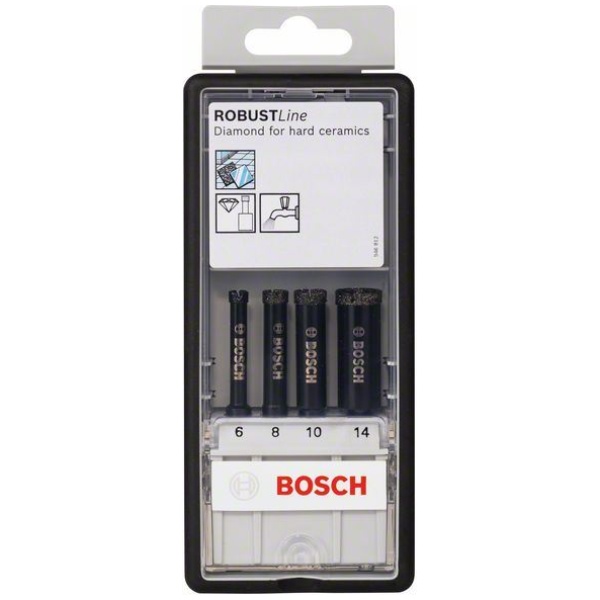 Bosch 4-delni Robust Line set dijamantskih burgija 6-14 mm | 2607019880