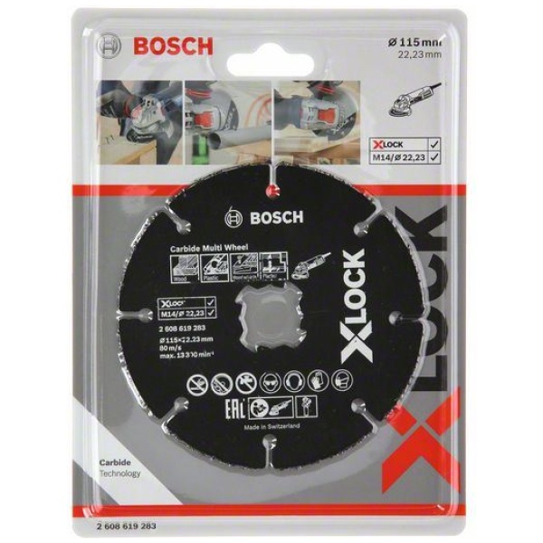 X-LOCK Carbide Multi Wheel Bosch 115mm x 1 mm x 22,23 mm | 2608619283