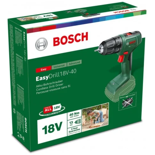 Easy Drill 18V-40 Bosch Akuumulatorska bušilica-odvrtač  SOLO | 06039D8000 - Image 2