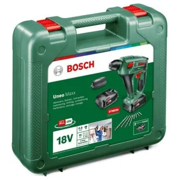 Bosch Uneo Maxx Aku. bušilica SDS plus 2xPBA 18V 2.5Ah | 0603952327 - Slika 4