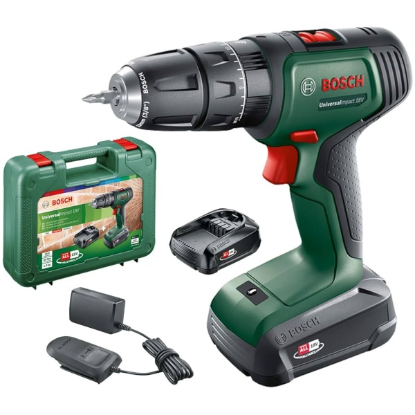 UniversalImpact 18V Bosch Aku.vibraciona bušilica u koferu / 1x 1.5 Ah | 06039D4101