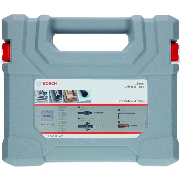 Bosch 15-delni set u koferu Bi-metalnih kruna  19-76 mm | 2607011478 - Image 2