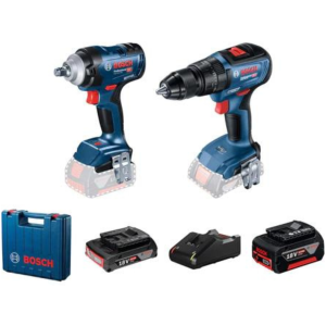 Bosch Set aku. alata GDS 18V-400 + GSB 18V-50 + 1×2,0Ah + 1×5,0Ah + kofer | 06019K0003