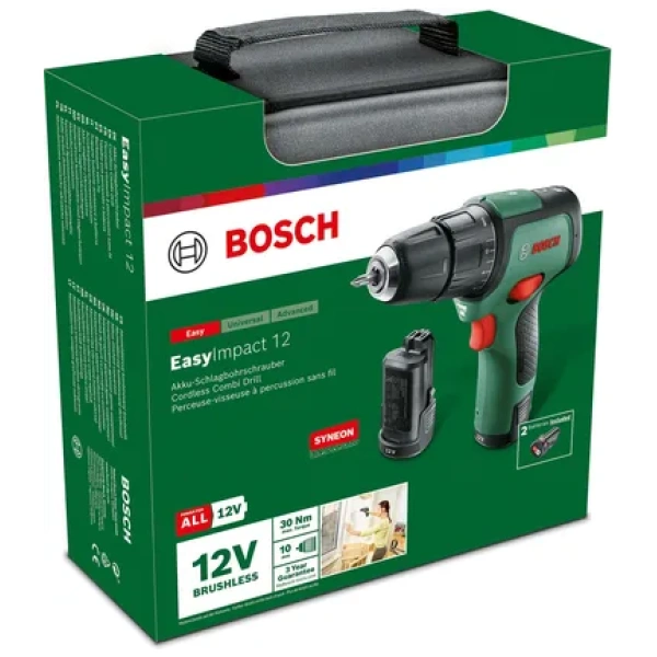 EasyImpact 12 Bosch Akumulatorska bušilica-odvrtač 12V / 2 x 2.0 Ah | 06039B6105 - Image 5