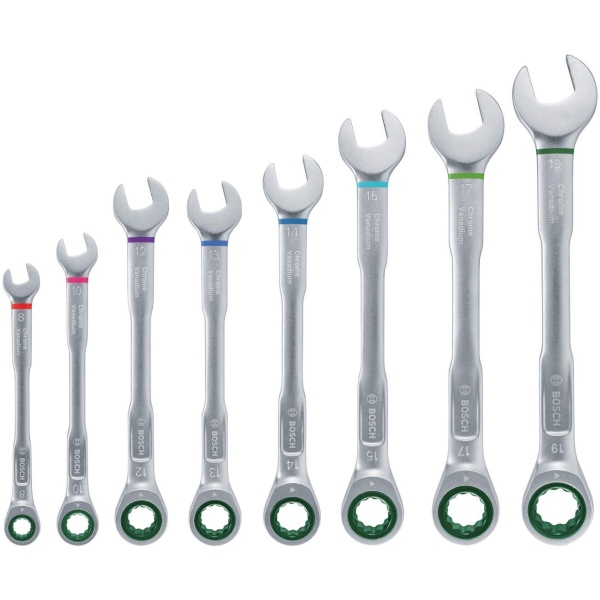 Bosch 8-delni set kombinovanih ključeva sa čegrtaljkom | 1600A027PS - Image 2