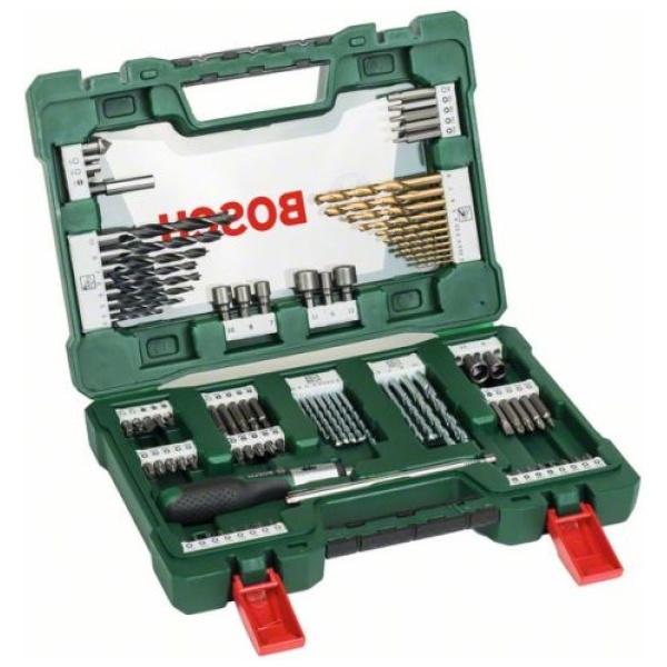 Bosch 91-delni set burgija i bitova V-Line kutija | 2607017311