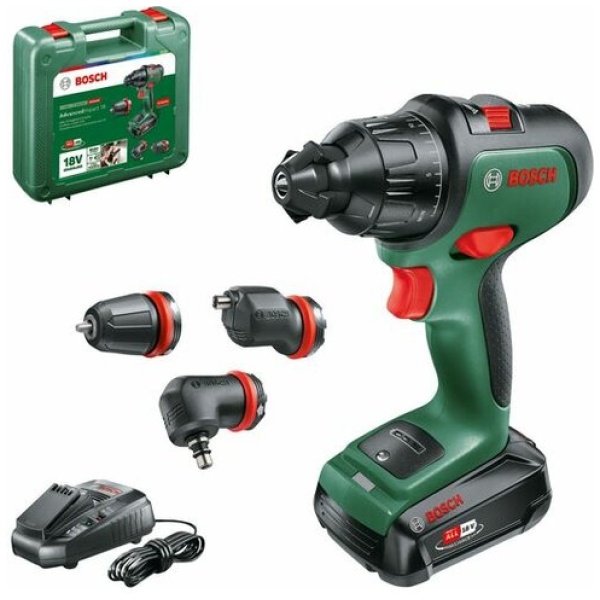 AdvancedImpact 18  Bosch Aku.vibraciona bušilica u koferu / 1 x 2.5 Ah | 06039B510A