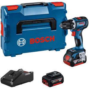 GSR 18V-90 C Aku bušilica-odvrtač Bosch Professional 2 x 4,0 Ah Procore + L-Boxx | 06019K6004