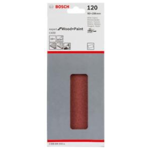 Bosch 10-delni set brusnih listova Expert for Wood and Paint 93x230 P120 | 2608605313 - Image 2