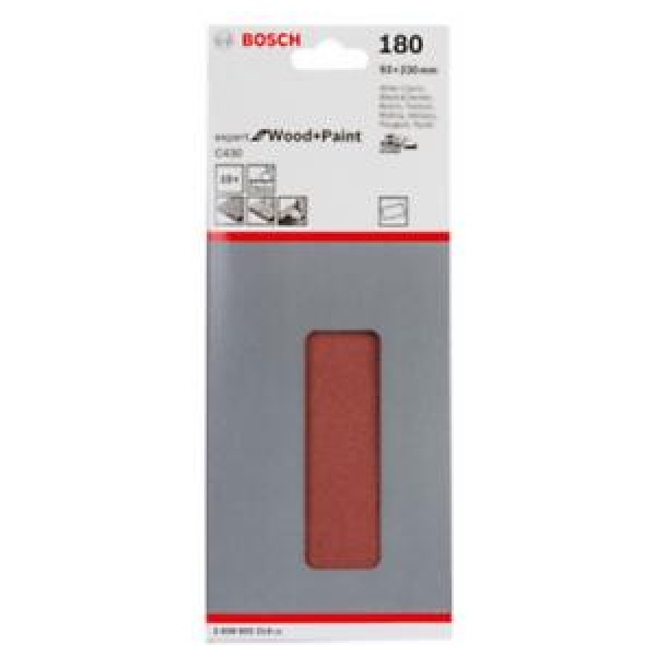 Bosch 10-delni set brusnih listova Expert for Wood and Paint 93x230 P180 | 2608605314 - Image 2